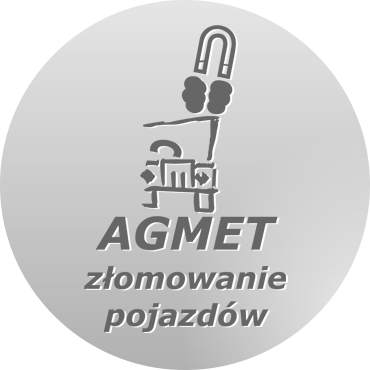 Logo AGMET - złomowanie pojazdów Nowy Sącz